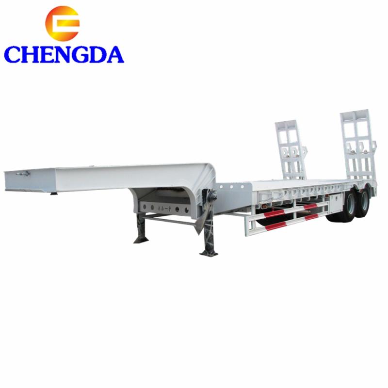 2 Axles Lowboy Trailer